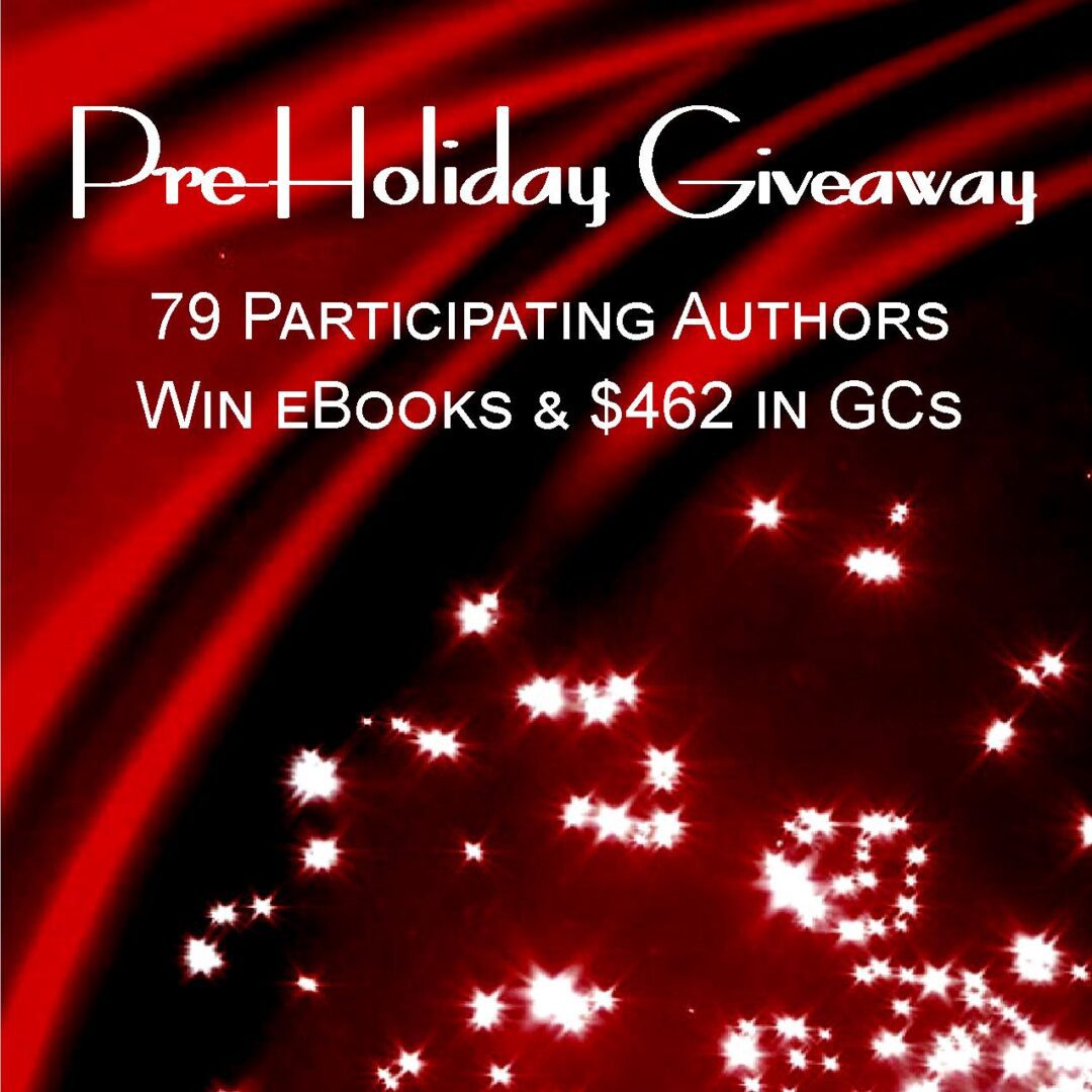 A red and white background with the words pre-holiday giveaway.