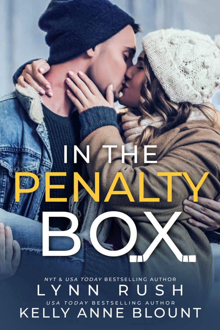 A couple kissing in the air with text that reads " in the penalty box ".