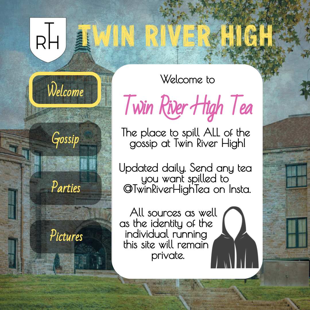 A screen shot of the twin river high website.