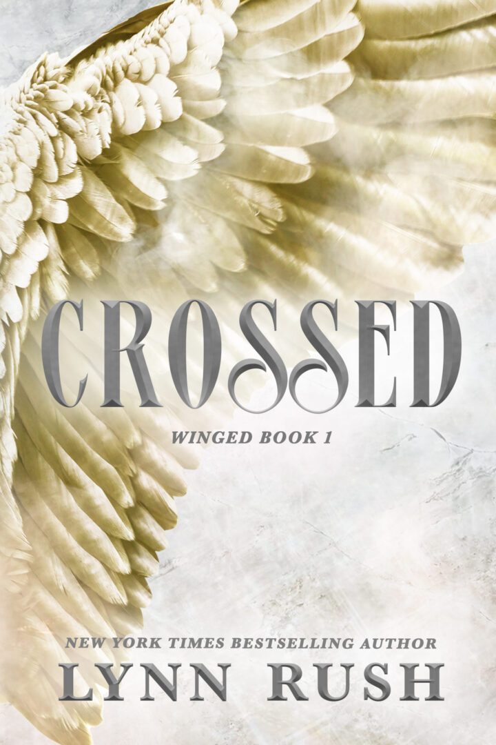 A white book cover with the word crossed written in front of an image of a bird.